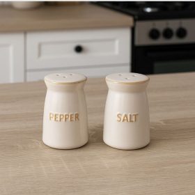 Nordic Style kerámia só- és borsszóró készlet, bézs