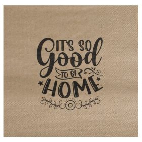   2 rétegű Craft papírszalvéta 33x33cm "Good to be Home" - 20 db