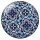 Lapos Kék Tányér Azték Mintával Ø19cm