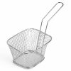 Rozsdamentes Acél Tálaló Kosár Sült Burgonyához, 10x9x6 cm