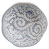 Kékesszürke Porcelán Tálka Dombornyomott Mintával - Mártogatósokhoz és Magvakhoz