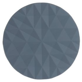 Szürke PVC Poháralátét Rombusz Mintával Ø10cm