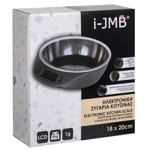 Digitális konyhai mérleg tállal, 5kg méréshatár
