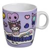 Mini Porcelán Bögre, Lila, Hello Kitty Kuromi Mintával, 220ml