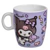 Mini Porcelán Bögre, Lila, Hello Kitty Kuromi Mintával, 220ml