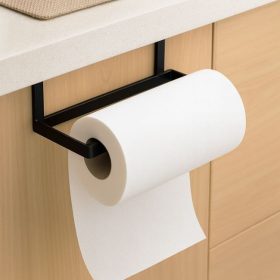 Fekete fém konyhai papírtörlő tartó, 26 cm