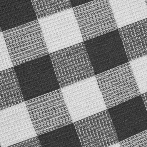 Fehér konyhai konyharuha szürke kockás mintával 60x40cm