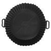 Fekete Szilikon Sütőforma Air Fryerhez Ø23x7cm