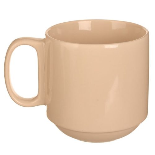 „Choose” Krém Színű Kerámia Bögre Kerekített Aljjal - 400 ml