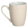 Bézs-Fehér Kerámia Bögre Dombornyomott "Coffee" Felirattal 360ml