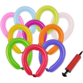 Színes Formázó Lufik és Lufi Pumpa – 45 db