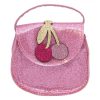 Rózsaszín csillogó táska cseresznye designal