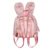 Rózsaszín bundás táska fülekkel