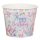 Papír Snack Pohár - Pillangós Happy Birthday Minta - Rózsaszín és Mentazöld - 1,8L