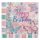 2 rétegű szalvéta Pink és Mentazöld Pillangók "Happy Birthday" 33x33cm - 20db
