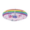 Unicorn Rainbow party papírtányér holografikus részletekkel, 23 cm - 6 db