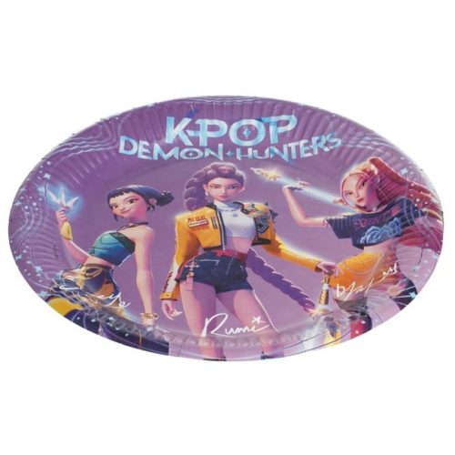 K-POP party papírtányér készlet Ø23cm - 6 db