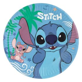 Stitch partitányér papírból, Ø19.5cm - 6db