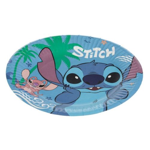 Stitch partitányér papírból, Ø19.5cm - 6db