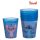 4 db-os Újrafelhasználható Műanyag Pohár Készlet, Stitch, Világoskék, 250ml