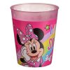 Minnie Mouse többször használható rózsaszín műanyag pohár - 250ml