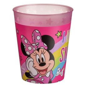   Minnie Mouse többször használható rózsaszín műanyag pohár - 250ml