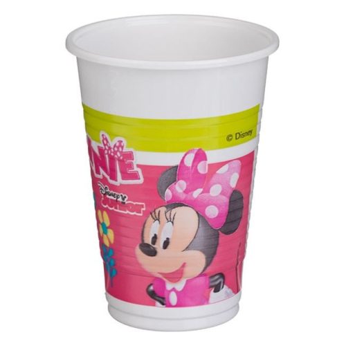 Minnie Mouse műanyag parti pohár, 200 ml - 6 db