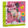Minnie Mouse 2 rétegű parti szalvéta fukszia és világoszöld - 33x33cm, 16 db