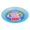 Peppa Pig Újrafelhasználható Műanyag Tányér, 21 cm, Világoskék