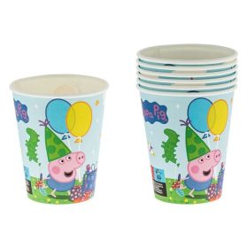 Peppa George parti papírpohár 240ml - 6db