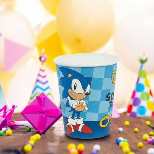 Sonic party papírpohár, 240ml - 6 db