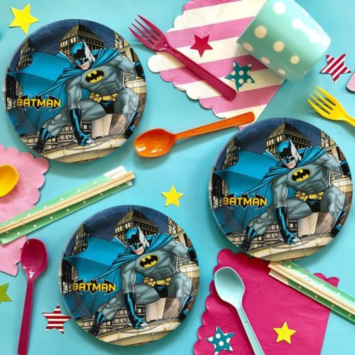 Batman party papírtányér 18cm - 6db
