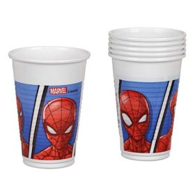 Spiderman műanyag parti pohár, 200ml - 6db