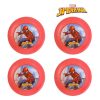 Pókember Mintás Újrafelhasználható Műanyag Partitányér Szett, Piros-Kék, 21 cm - 4 db