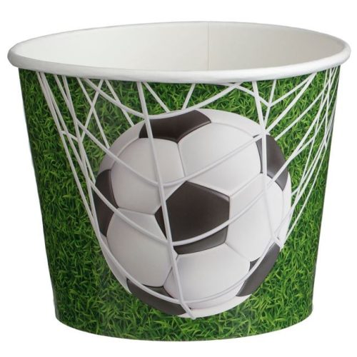 Zöld Karton Snack Pohár Focipálya Mintával - 1,8L