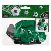 Zöld és Fehér Focis Party Lufi Szett, 30 cm - 10 db