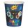 Kék „Game On” Gamer Kontroller Mintás Papírpohár - 240ml, 6 db