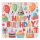 2-rétegű Szalvéta 'Happy Birthday' Mintával, Ecru, Baloons & Gifts, 33x33cm - 20db