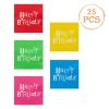 Színes Happy Birthday 2 Rétegű Party Szalvéta 33x33cm - 25db