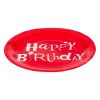 Színes Happy Birthday Party Papírtányér 18cm - 25db