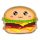 Színes 3D Burger Papírtányér Arany Fóliával 23cm - 6db