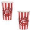 Piros Csíkos Popcornos Pohár 960ml - 2db