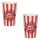 Piros Csíkos Popcornos Pohár 960ml - 2db