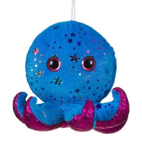 Polip nagy szemekkel - puha plüss 15 cm