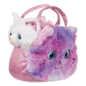 Fehér kiscica színes táskában