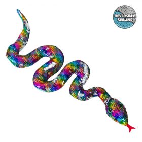 Flitteres plüss figura - Kígyó 80 cm