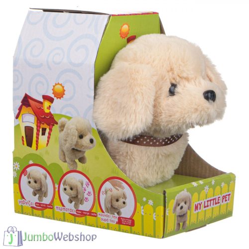 Interaktív sétáló, ugató kutyus