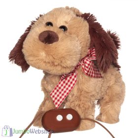 Interaktív távirányítós plüs kutyus