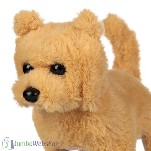 Interaktív sétáló, ugató kutyus - bézs