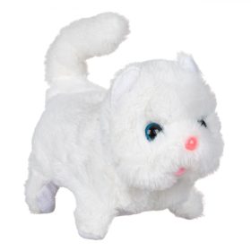 Fehér cica 16 cm
